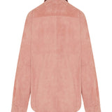 Oversized suede shirt