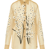 Khaite Argo floral-embellished shirt