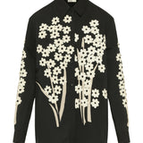 Khaite Argo floral-embellished shirt