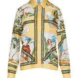 Gucci Printed silk-twill shirt