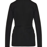 Bottega Veneta Embellished gathered jersey top
