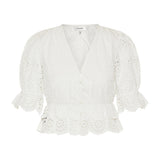 Frame The solstice eyelet blouse