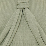 Halter-neck silk sweater