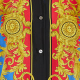 Versace Printed silk twill shirt