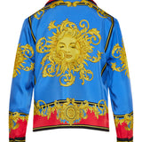 Versace Printed silk twill shirt