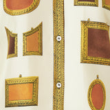 Versace Printed silk twill shirt