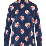 Floral silk shirt