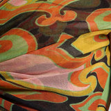 Printed tulle bodysuit