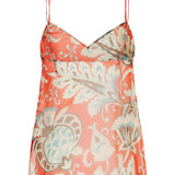 Printed silk top