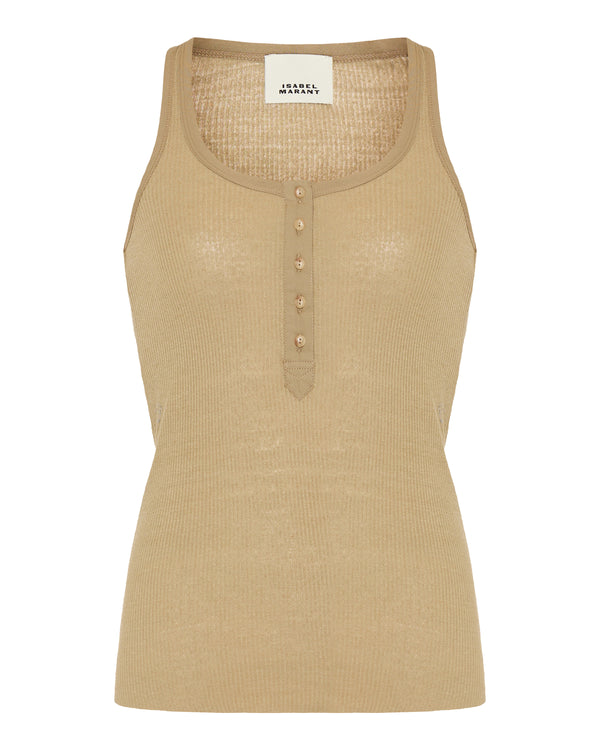 Helma ribbed tank top