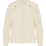 Valentino Garavani Embroidered silk shirt