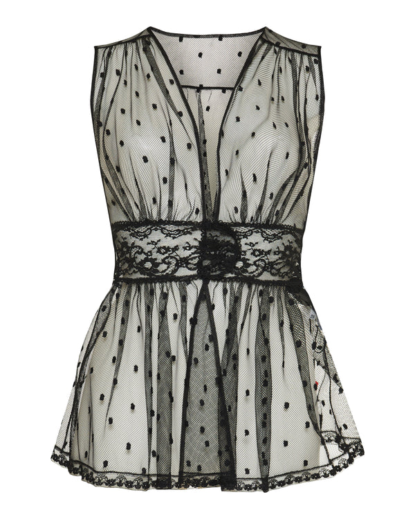 Dolce & Gabbana Polka dot mesh top