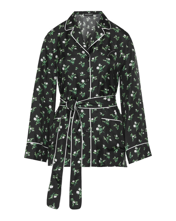 Dolce & Gabbana Roses and lilies-of-the-valley print twill shirt