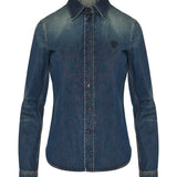 Gucci Denim shirt with embroidery