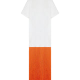 Alaia Fringed cotton t-shirt