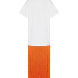 Alaia Fringed cotton t-shirt