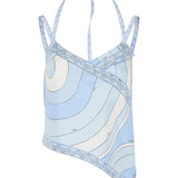 Pucci Iride print silk scarf top