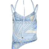 Pucci Iride print silk scarf top
