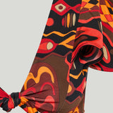 Pucci Angoli print knotted top