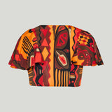 Pucci Angoli print knotted top