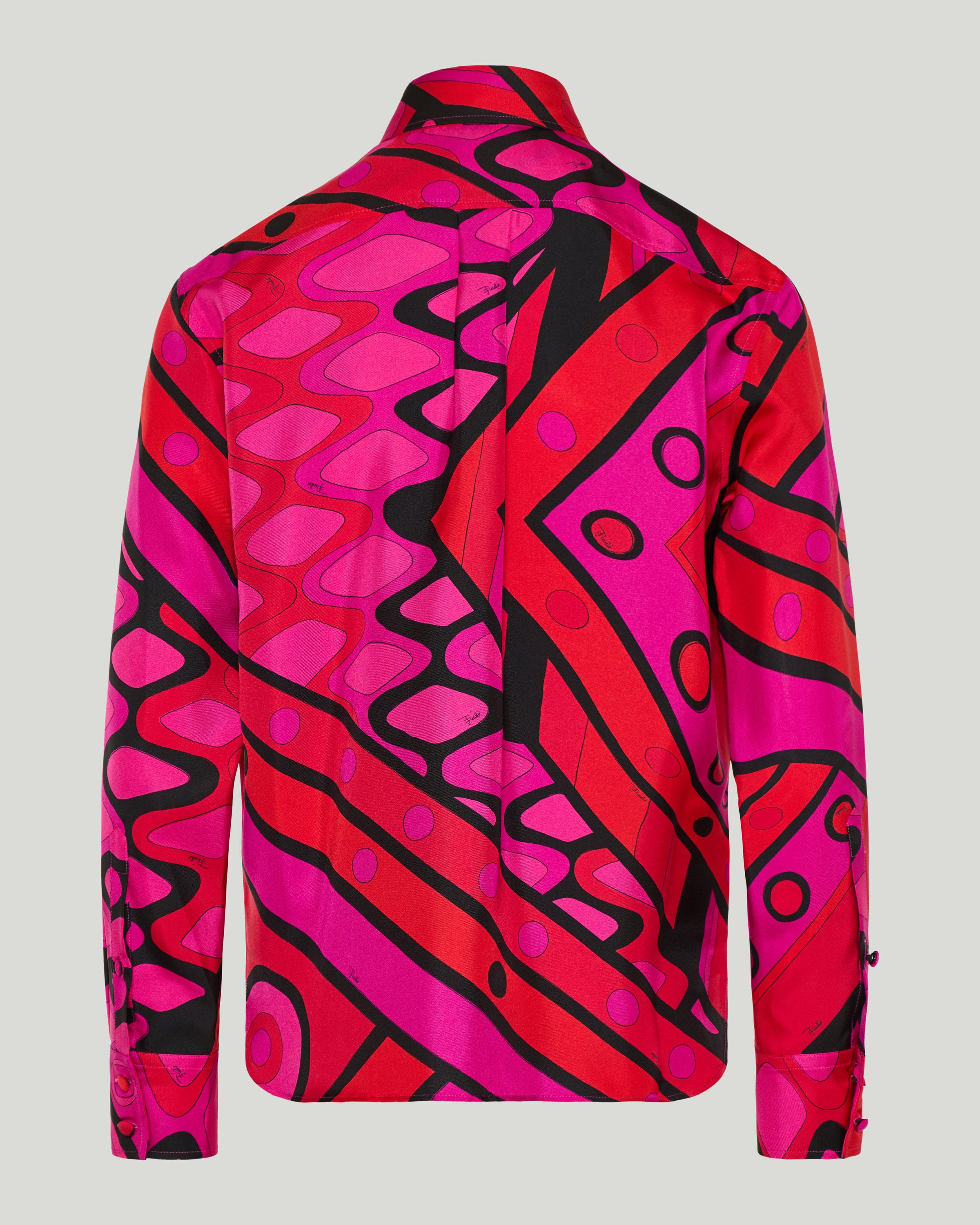 EMILIO PUCCI VIVARA メンズシャツ S Pucci Vivara print silk shirt – Luisa World