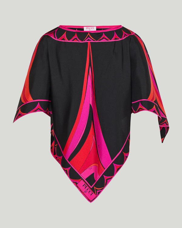 Pucci Silk Fari kaftan top