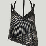 Pucci Embroidered tulle scarf top