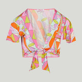 Pucci Angoli jersey satin crop top