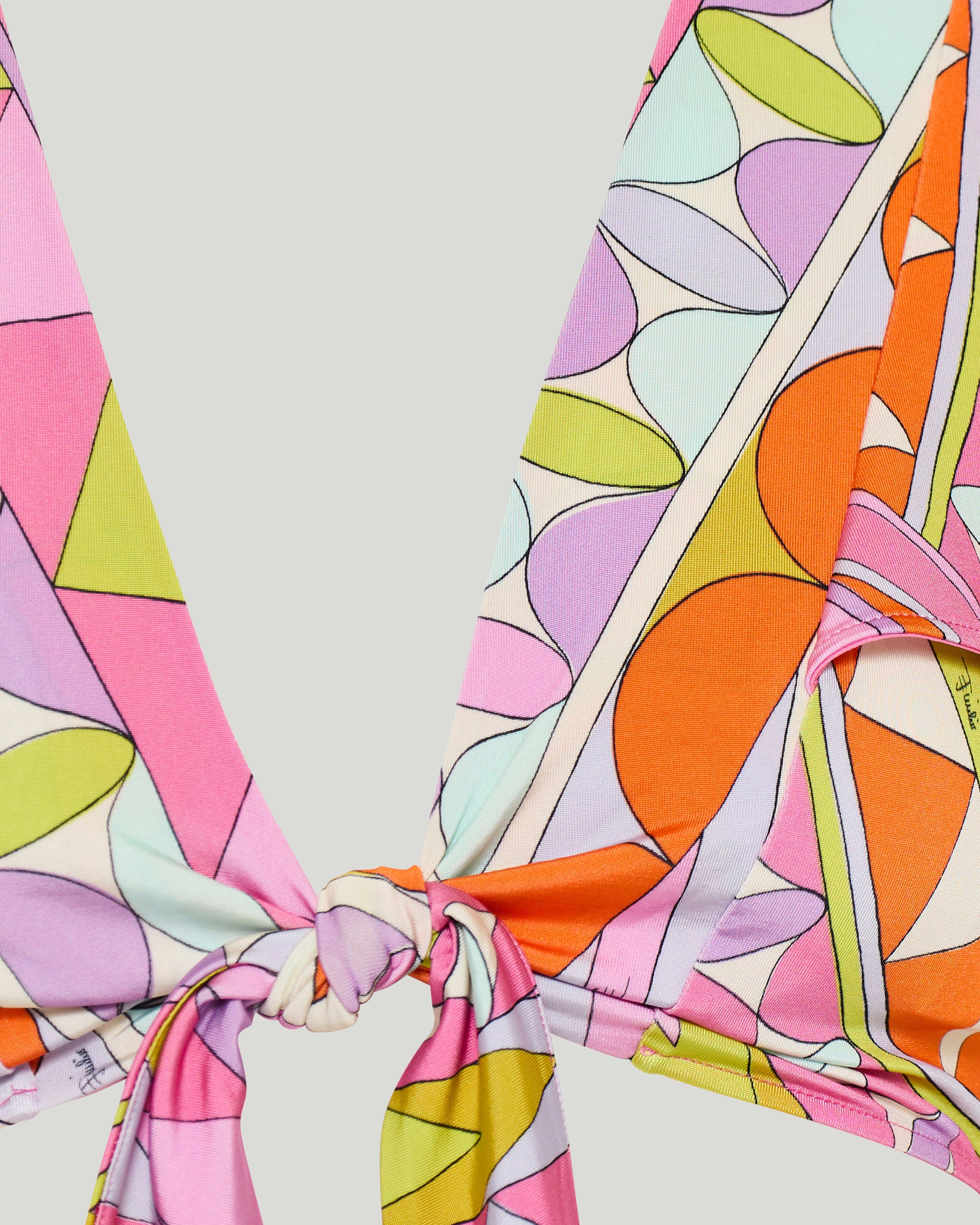 EMILIO PUCCI カラフル花柄ノースリーブチュニック Pucci Angoli jersey satin crop top – Luisa World