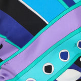Pucci Printed silk-twill halterneck top