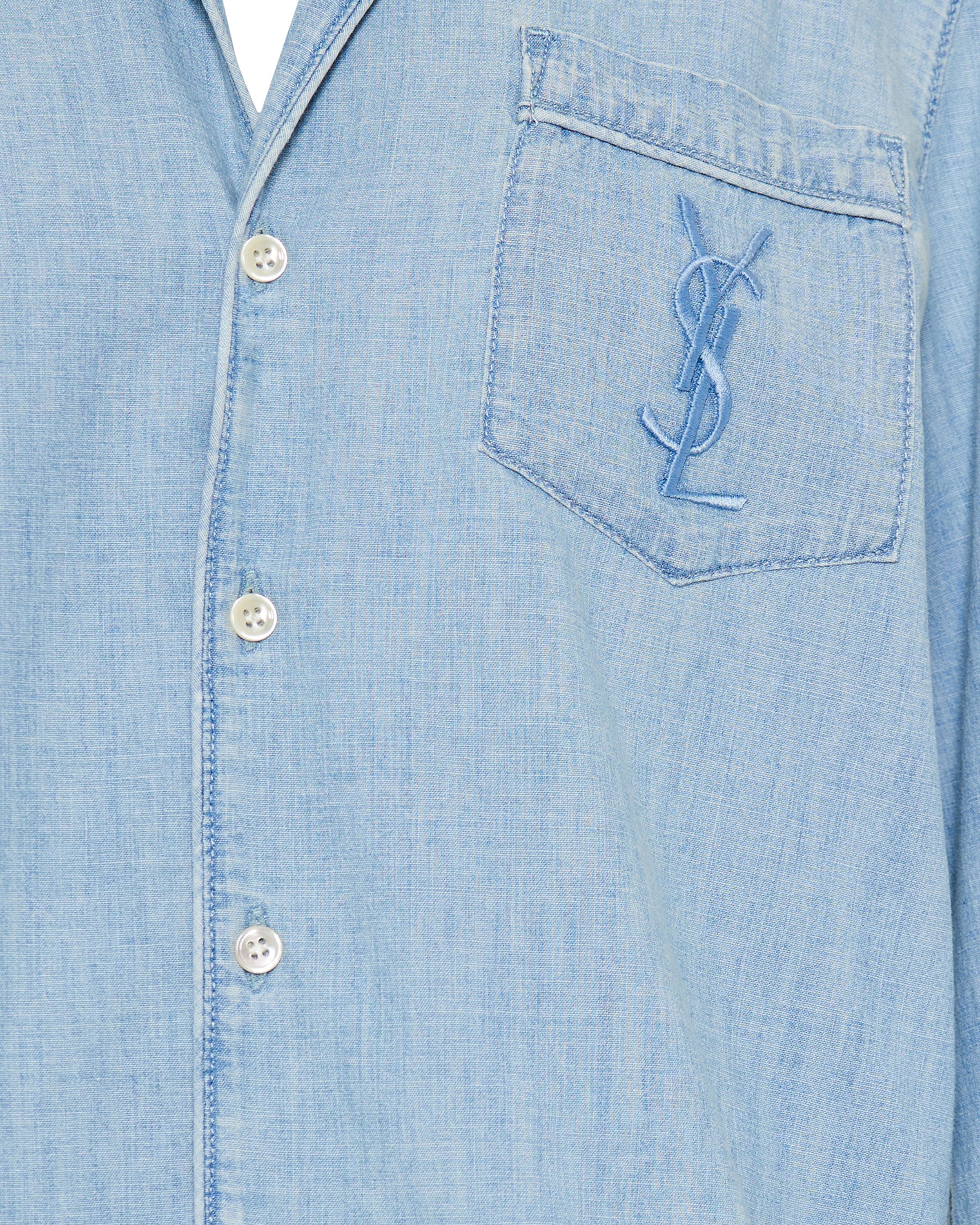 Saint Laurent Cassandre chambray shirt – Luisa World