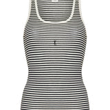 Saint Laurent Cassandre striped tank top