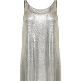 Rabanne Silver mesh tank top