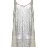 Rabanne Silver mesh tank top