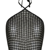 Missoni Zigzag lamé halterneck top