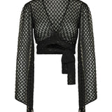 Missoni Wrap lamé top