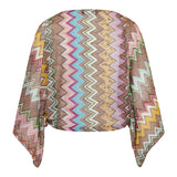 Missoni Long sleeved  lamé viscose top