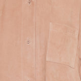 Loewe Paula's Ibiza Short sleeve Suede goatskin shirt