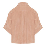 Loewe Paula's Ibiza Short sleeve Suede goatskin shirt