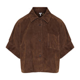 Loewe Paula's Ibiza Suede goatskin short sleeve shirt