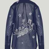 Kyr Lakis Mermaid print cotton shirt