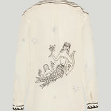 Kyr Lakis Mermaid print cotton shirt