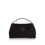 T-Lock suede top handle bag