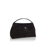 T-Lock suede top handle bag