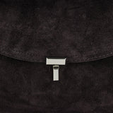 T-Lock suede top handle bag