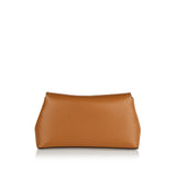 T-Lock grained leather clutch