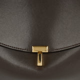 T-Lock leather top handle bag