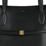 Embroidered leather lounge tote bag