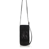 Billie leather-trimmed raffia bucket bag