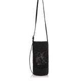 Billie leather-trimmed raffia bucket bag